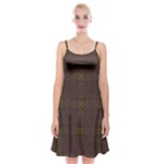 Artist Pallete Spaghetti Strap Velvet Dress