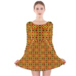 Pate (2) Long Sleeve Velvet Skater Dress