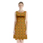 Pate (2) Sleeveless Waist Tie Chiffon Dress