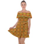 Pate (2) Off Shoulder Velour Dress