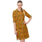 Pate (2) Long Sleeve Mini Shirt Dress