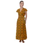 Pate (2) Flutter Sleeve Maxi Dress