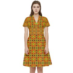 Short Sleeve Waist Detail Dress 