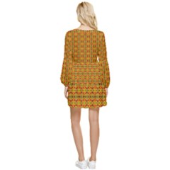 Tiered Long Sleeve Mini Dress 