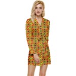 Pate (2) Long Sleeve Satin Robe