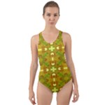 Triba (2) Cut-Out Back One Piece Swimsuit