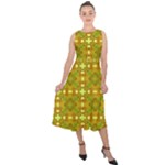 Triba (2) Midi Tie-Back Chiffon Dress