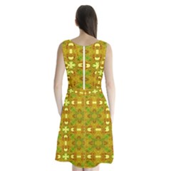 Sleeveless Waist Tie Chiffon Dress 