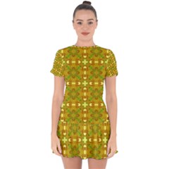 Drop Hem Mini Chiffon Dress 
