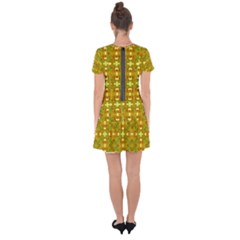 Drop Hem Mini Chiffon Dress 
