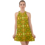 Triba (2) Halter Tie Back Chiffon Dress