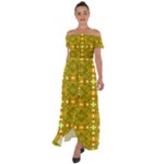 Triba (2) Off Shoulder Open Front Chiffon Dress