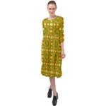 Triba (2) Ruffle End Midi Chiffon Dress