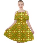 Triba (2) Cut Out Shoulders Chiffon Dress