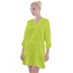 Yellow Love (2) Open Neck Shift Dress