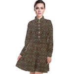 Corden Long Sleeve Chiffon Shirt Dress