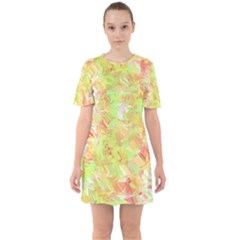 Sixties Short Sleeve Mini Dress 