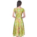 Cap Sleeve Wrap Front Dress 
