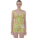 Watercolor Autumn (2) Tie Front Two Piece Tankini