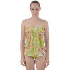 Twist Front Tankini Set 