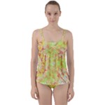 Watercolor Autumn (2) Twist Front Tankini Set