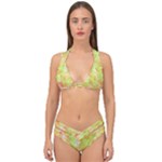 Watercolor Autumn (2) Double Strap Halter Bikini Set