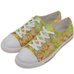 Watercolor Autumn (2) Men s Low Top Canvas Sneakers