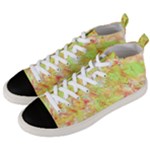 Watercolor Autumn (2) Men s Mid-Top Canvas Sneakers