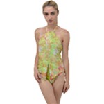 Watercolor Autumn (2) Go with the Flow One Piece Swimsuit