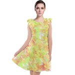 Watercolor Autumn (2) Tie Up Tunic Dress