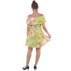Off Shoulder Velour Dress 