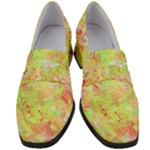 Watercolor Autumn (2) Women s Chunky Heel Loafers