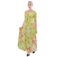 Half Sleeves Maxi Dress 