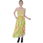 Watercolor Autumn (2) Tie Back Maxi Dress