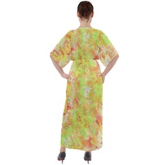 V-Neck Boho Style Maxi Dress 