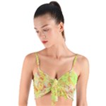 Watercolor Autumn (2) Woven Tie Front Bralet