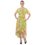 Watercolor Autumn (2) Front Wrap High Low Dress