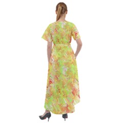 Front Wrap High Low Dress 