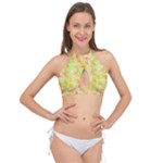 Watercolor Autumn (2) Cross Front Halter Bikini Top