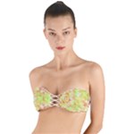 Watercolor Autumn (2) Twist Bandeau Bikini Top