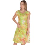 Watercolor Autumn (2) Classic Short Sleeve Dress