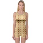 Classic Earthtone Argyle (2) One Piece Boyleg Swimsuit