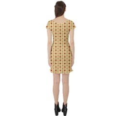 Short Sleeve Skater Dress Back Short Sleeve Skater Dress Back