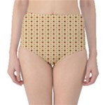 Classic Earthtone Argyle (2) Classic High-Waist Bikini Bottoms