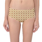 Classic Earthtone Argyle (2) Mid-Waist Bikini Bottoms