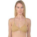 Classic Earthtone Argyle (2) Reversible Tri Bikini Top