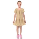 Kids  Short Sleeve Velvet Dress 