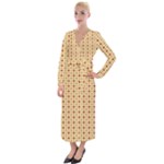 Classic Earthtone Argyle (2) Velvet Maxi Wrap Dress