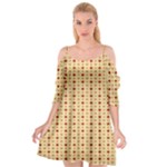 Classic Earthtone Argyle (2) Cutout Spaghetti Strap Chiffon Dress