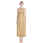 Classic Earthtone Argyle (2) Button Up Chiffon Maxi Dress
